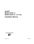 Apollo SL Installation manual
