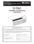 E-Tac GB Series Operating instructions