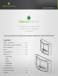 decoflame ARC 103A Instruction manual