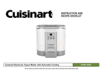 Cuisinart CYM-100 Specifications