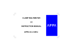 APPA 33II Instruction manual