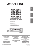 CDA 9Z6 Owner`s manual