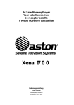 Aston Global Xena 1700 User manual