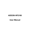 ADDON HP2100 User manual