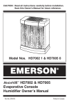 Emerson HD7005 Owner`s manual
