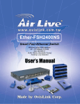 Air Live Ether-FSH2400RS User`s manual