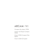 Arcam CD36 Operating instructions