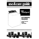 Whirlpool LA6700XM Operating instructions