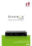 Rt Onebox Essential 3650s User manual