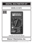 Elenco Electronics M-1007K Instruction manual
