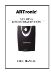ARTronic ART 600VA User manual
