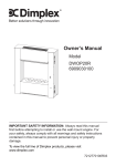 Dimplex DWOP20R Owner`s manual