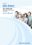 Air Live WL-2000CAM User`s manual