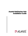 Asante NetStacker Hub Installation guide