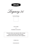 AGA LEGACY 36 User manual