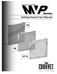 Chauvet MVP series User manual