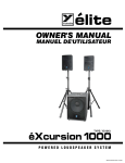 YORKVILLE EX1 - SERVICE Owner`s manual