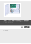Bosch AMAX panel 2000 ICP-AMAX-P Installation manual