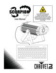 Chauvet Scorpion Script User manual