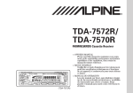 Alpine TDA-7572R Owner`s manual
