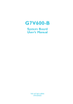DFI G7V600-B User`s manual