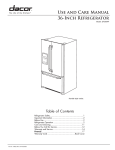 Dacor 106622 Specifications