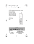 Radio Shack 43-3548 Owner`s manual