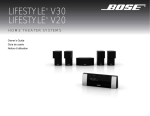Bose Lifestyle 5 Setup guide
