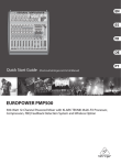 Behringer EUROPOWER PMP500 Specifications