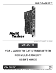 Altinex CAT-5 to VGA + Audio Receiver DA1931CT User`s guide