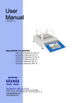 RADWAG UYA 3Y User manual