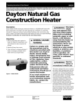 Dayton 3VG78 Operating instructions