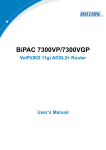 Billion 7300VP User`s manual