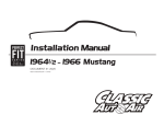 Classic AutoAir Perfect Fit-Elite Series Installation manual