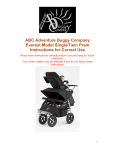 ABC Adventure Buggy Company Everest Model Single/Twin Pram