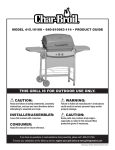 Char-Broil 415.16108 Product guide
