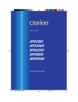 Clarion APX4360 Owner`s manual