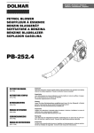 Dolmar PB-252.4 Instruction manual