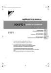 Daikin RXYMQ36PVJU Installation manual