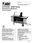 Weber Genesis 5000 NG Owner`s manual