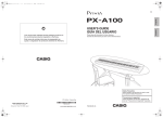 Casio PX-A100 User`s guide
