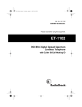 Radio Shack ET-1102 Owner`s manual