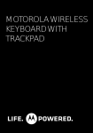 Motorola KZ500 Wireless Keyboard with Trackpad Product specifications