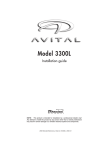 Avital 3300 Installation guide