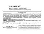 CrimeStopper CS-2002DC.II Operating instructions