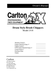 Carlton 2518 Operator`s manual