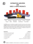 SIERRA VIDEO SYSTEMS ADC-142 Specifications