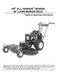 Country Home Products DR ALL-TERRAIN FIELD and BRUSH MOWER Operating instructions
