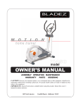 BLADEZ X450 Owner`s manual