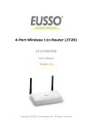 Eusso UGL2430-RTB User`s manual